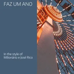 Cover art for Faz Um Ano - Milionário e José Rico karaoke version