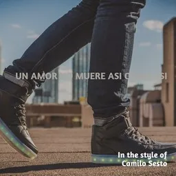 Cover art for Un Amor No Muere Asi Como Asi - Camilo Sesto karaoke version