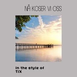 Cover art for Nå koser vi oss - TIX karaoke version