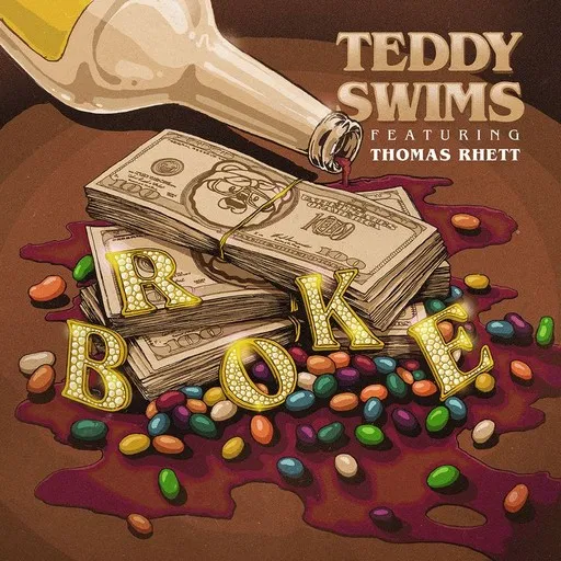 Karaoke Broke by Teddy Swims, Thomas Rhett — sing along with lyrics on Singa