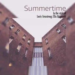 Omslagsbild för Summertime (duet) - Ella Fitzgerald,Louis Armstrong karaokeversion