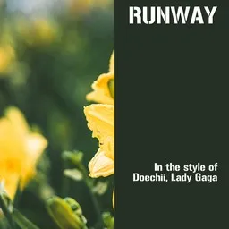 Cover art for RUNWAY - Doechii,Lady Gaga karaoke version
