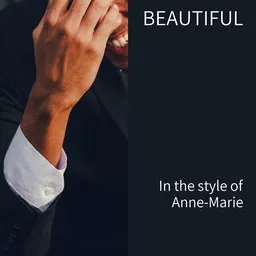 Cover art for Beautiful - Anne-Marie karaoke version