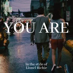 Omslagsbild för You Are - Lionel Richie karaokeversion