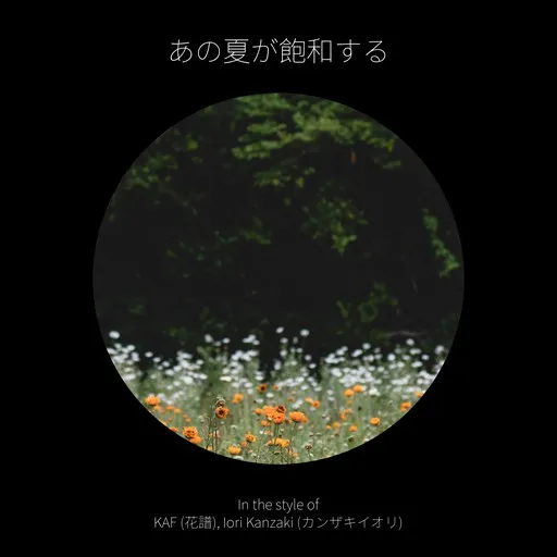 Karaoke あの夏が飽和する esittäjältä Iori Kanzaki (カンザキイオリ), KAF (花譜) — laula mukana sanoituksilla Singassa