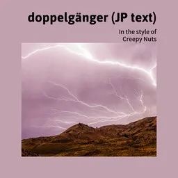 Cover art for doppelgänger (JP text) - Creepy Nuts karaoke version
