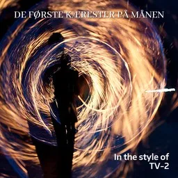 Cover art for De første kærester på månen - TV-2 karaoke version