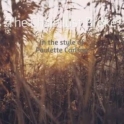 Cover art for The Chain Just Broke - Paulette Carlson karaoke version