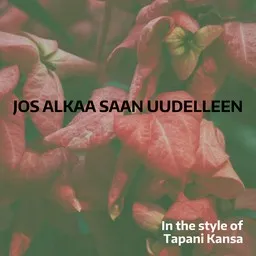 Cover art for Jos alkaa saan uudelleen - Tapani Kansa karaoke version