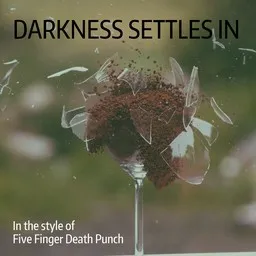 Karaokekappaleen Darkness Settles In - Five Finger Death Punch kansikuva