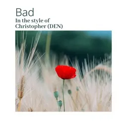 Titelbild für Bad - Christopher (DEN) Karaoke-Version