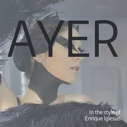 Cover art for Ayer - Enrique Iglesias karaoke version