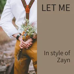 Cover art for Let Me - Zayn karaoke version