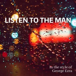 Cover art for Listen To The Man - George Ezra karaoke version