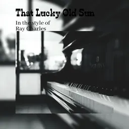 Cover art for That Lucky Old Sun - Ray Charles karaoke version