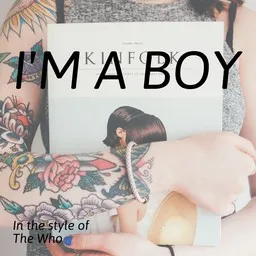 Cover art for I'm A Boy - The Who karaoke version