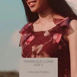Titelbild für Tendria Que Llorar Por Ti - Américo Karaoke-Version