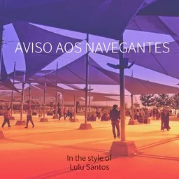 Titelbild für Aviso Aos Navegantes - Lulu Santos Karaoke-Version