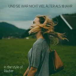 Karaokekappaleen Und sie war nicht viel älter als 18 Jahr - Räuber kansikuva