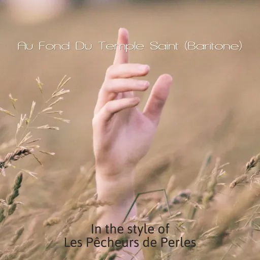 Karaoke Au Fond Du Temple Saint (Baritone) von Les Pêcheurs de Perles — mit Songtext mitsingen auf Singa