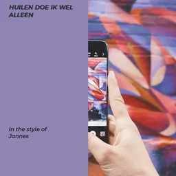 Titelbild für Huilen doe ik wel alleen - Jannes Karaoke-Version