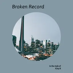 Cover art for Broken Record - Katy B karaoke version