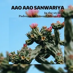 Karaokekappaleen Aao Aao Sanwariya - Manna Dey,Mehmood,Padosan kansikuva
