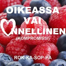 Cover art for Oikeassa vai onnellinen - RokkaSoppa karaoke version
