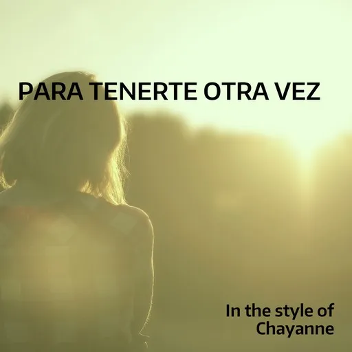Karaoke Para Tenerte Otra Vez by Chayanne — sing along with lyrics on Singa