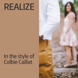 Cover art for Realize - Colbie Caillat karaoke version