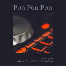 Karaokekappaleen Pon Pon Pon - Kyary Pamyu Pamyu (きゃりーぱみゅぱみゅ) kansikuva