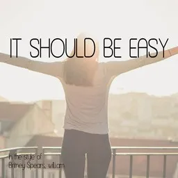 Omslagsbild för It Should Be Easy - Britney Spears,will.i.am karaokeversion