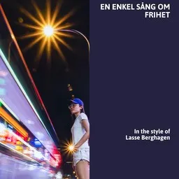 Titelbild für En enkel sång om frihet - Lasse Berghagen Karaoke-Version