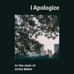 Cover art for I Apologize - Anita Baker karaoke version