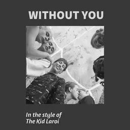 Cover art for Without You - The Kid Laroi karaoke version