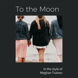 Cover art for To the Moon - Meghan Trainor karaoke version
