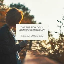 Titelbild für Das tut sich doch keiner freiwillig an - Maite Kelly Karaoke-Version
