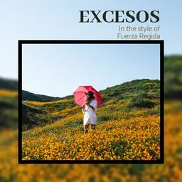 Cover art for Excesos - Fuerza Regida karaoke version