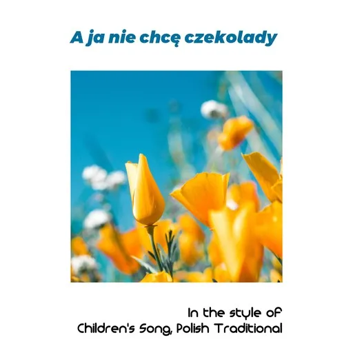 Karaoke A ja nie chcę czekolady by Children's Song, Polish Traditional — sing along with lyrics on Singa