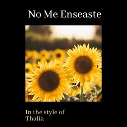Cover art for No Me Enseaste - Thalía karaoke version