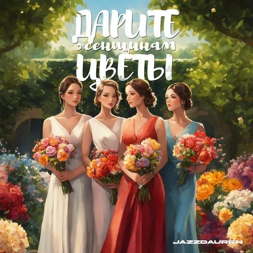 Karaoke Дарите женщинам цветы von Jazzdauren (Джаздаурен) — mit Songtext mitsingen auf Singa