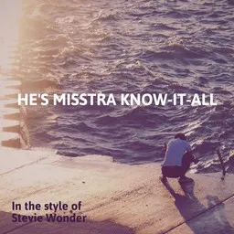 Omslagsbild för He's Misstra Know-It-All - Stevie Wonder karaokeversion