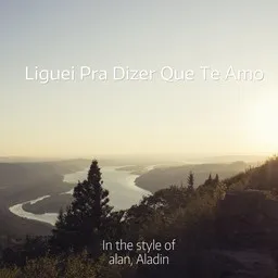 Cover art for Liguei Pra Dizer Que Te Amo - Aladin,alan karaoke version