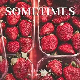 Cover art for Sometimes - Britney Spears karaoke version