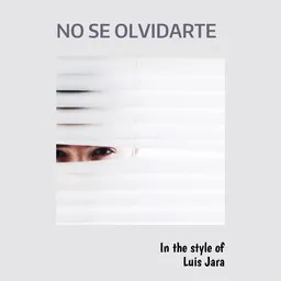 Cover art for No Se Olvidarte - Luis Jara karaoke version