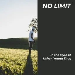 Cover art for No Limit - Usher,Young Thug karaoke version