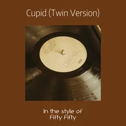 Omslagsbild för Cupid (Twin Version) - Fifty Fifty karaokeversion