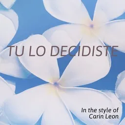 Omslagsbild för Tu Lo Decidiste - Carin Leon karaokeversion