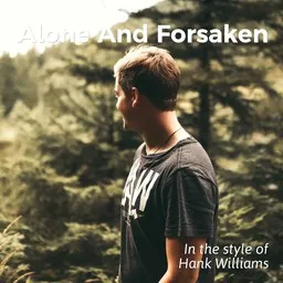 Karaokekappaleen Alone And Forsaken - Hank Williams kansikuva