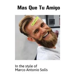 Karaokekappaleen Mas Que Tu Amigo - Marco Antonio Solís kansikuva